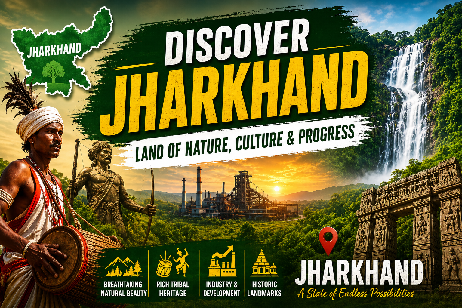 The Land of Forests, Waterfalls, and Tribal Heritage